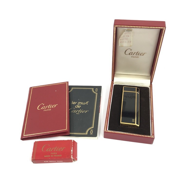 1329650】Cartier カルティエ ガスライター ペンタゴン ブラック