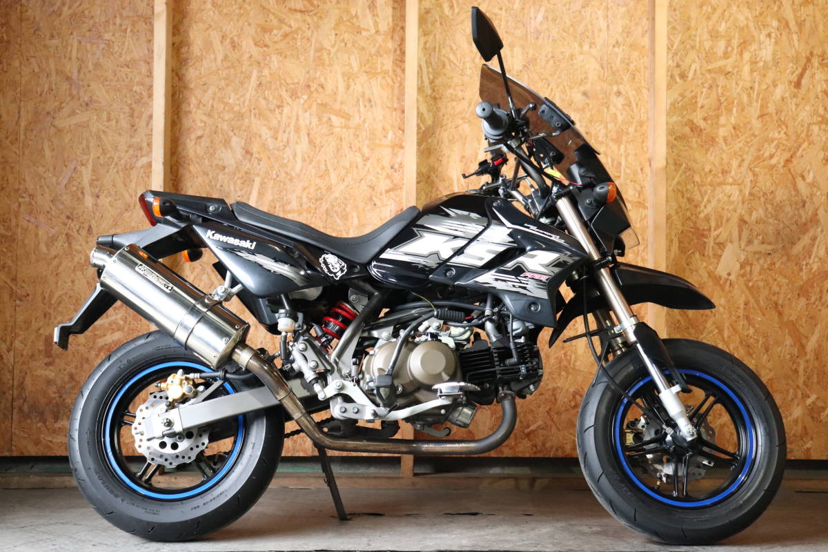 カワサキ KSR110 程度良好!! ライトカスタム!! 低価格スタートの売り切り!!