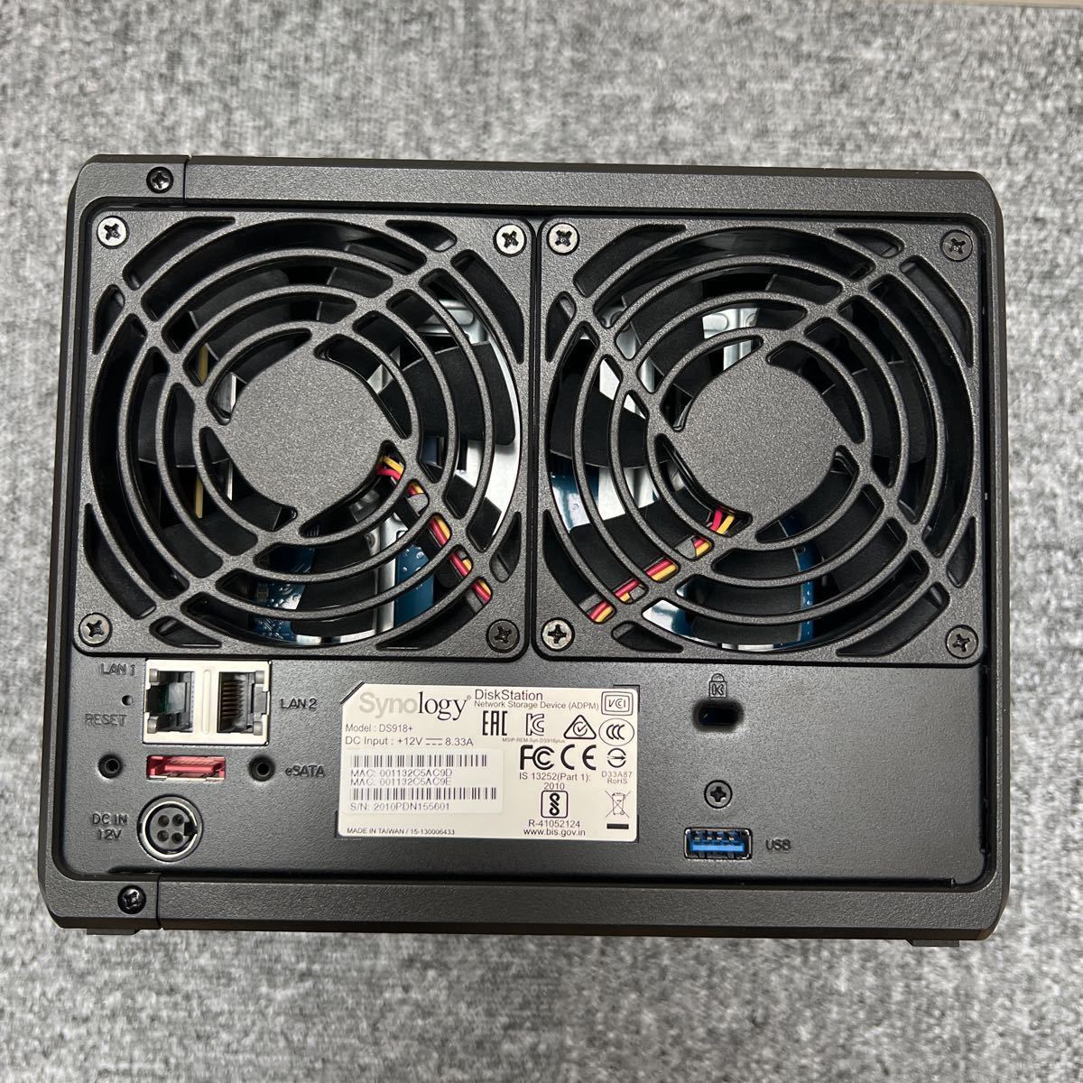 美品】Synology NAS DiskStation DS918+ / DS918 Plus 4ベイ Intel