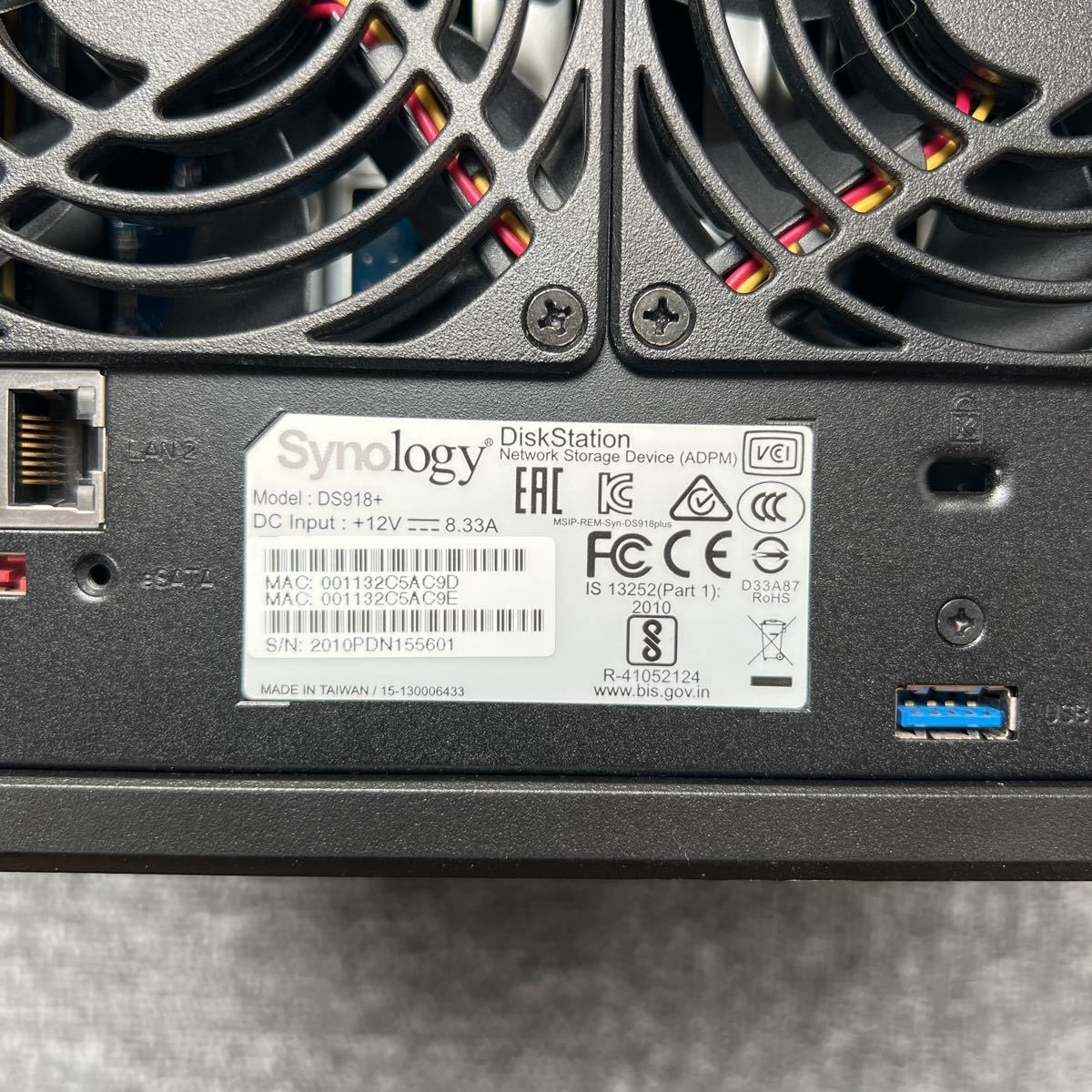 美品】Synology NAS DiskStation DS918+ / DS918 Plus 4ベイ Intel 