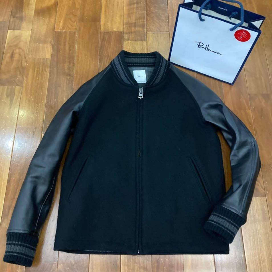 ほぼ未使用! Ron Herman ロンハーマンRHC Versity Jacket レザー