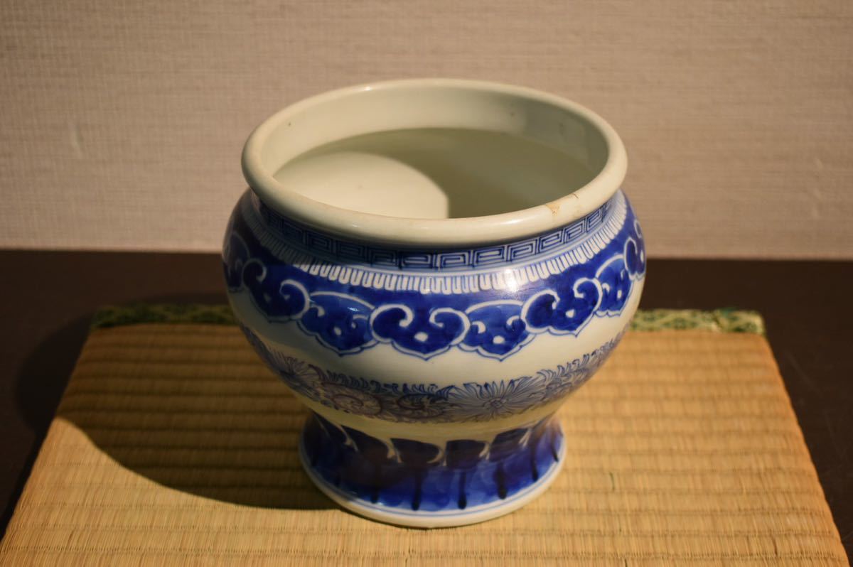 GE】R1458◇伊万里大コレクター放出品◇時代 伊万里染付花瓶 /日本美術
