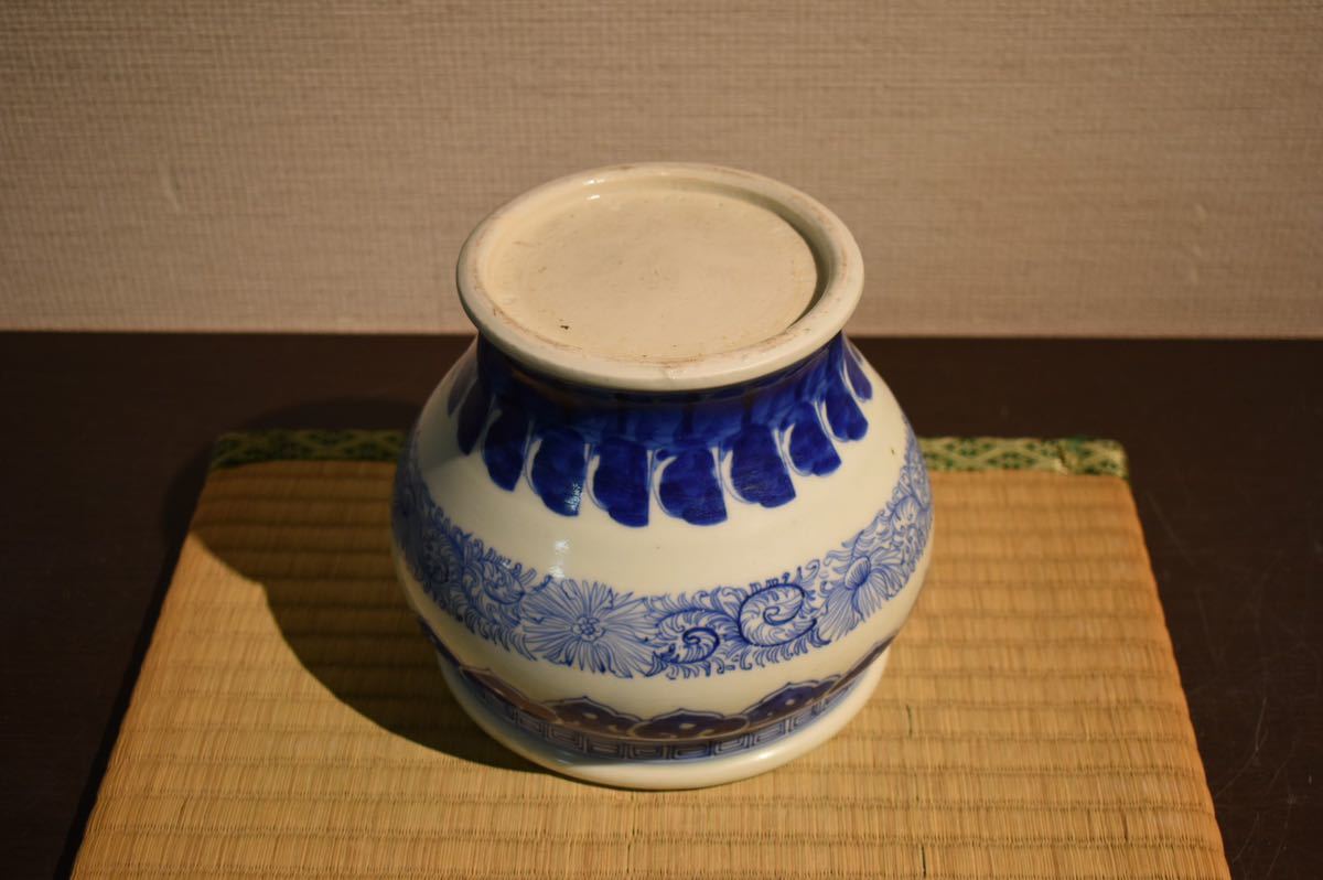 GE】R1458◇伊万里大コレクター放出品◇時代 伊万里染付花瓶 /日本美術