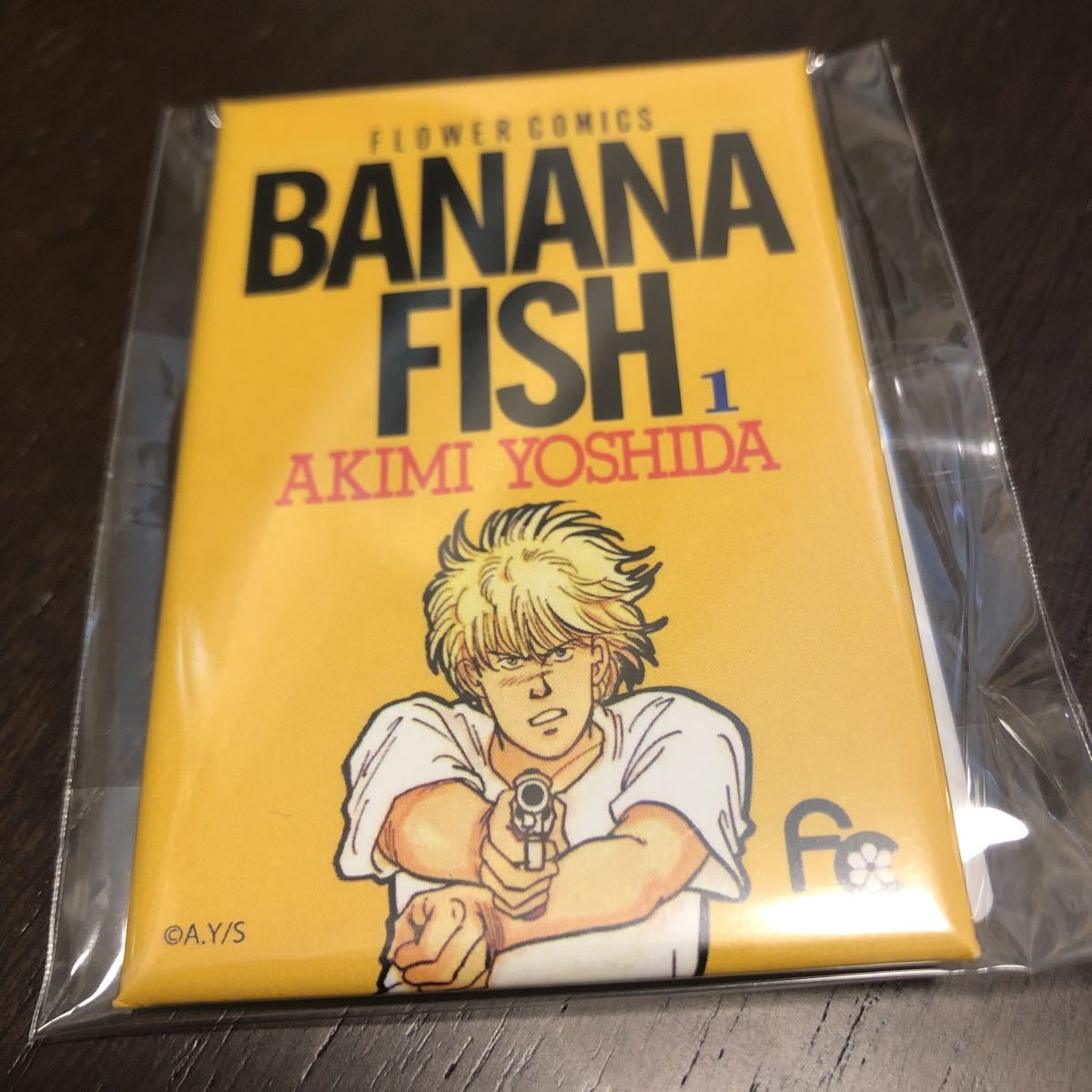 DMMスクラッチ BANANA FISH バナナフィッシュ スクエア缶バッジ 