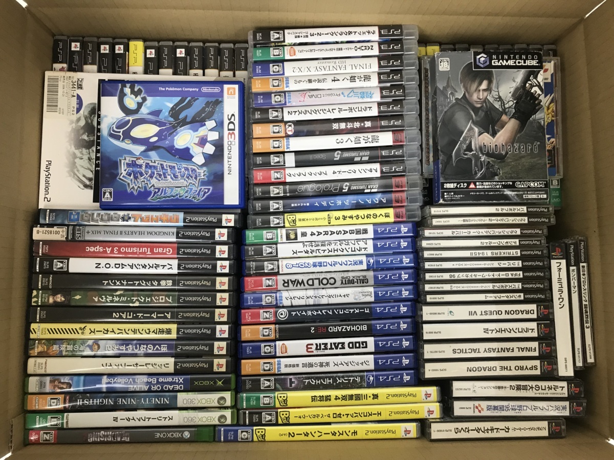 【ジャンク品】(2)★ゲームソフト まとめ売り ★プレステ/PS2/PS3/PS4/PSP/XBOX/3DS等 ※未検品 023-220131-YK-02-TAG