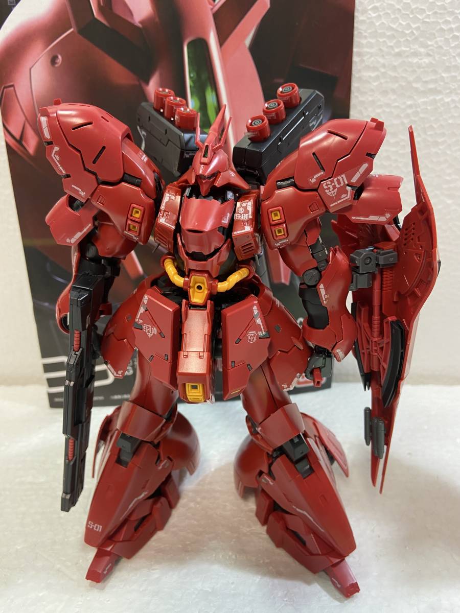 Eガンプラジャンク RG1/144 シナンジュ サザビー 組済 2体 パーツ取り