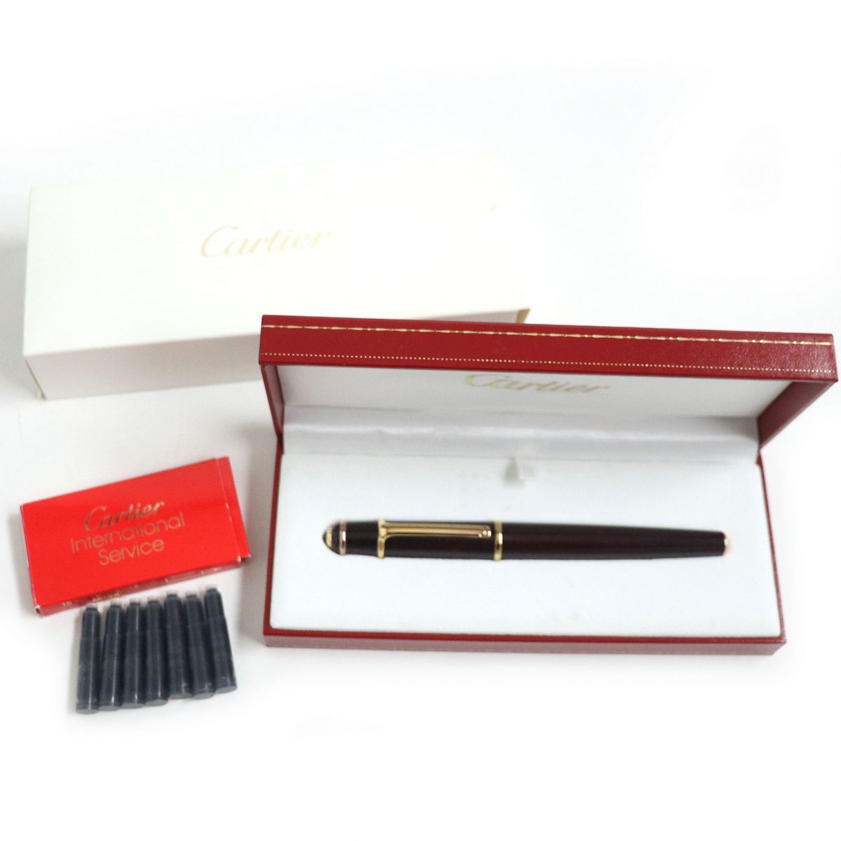 極美品▽Cartier カルティエ ディアボロ ドゥ カルティエ ペン先18K