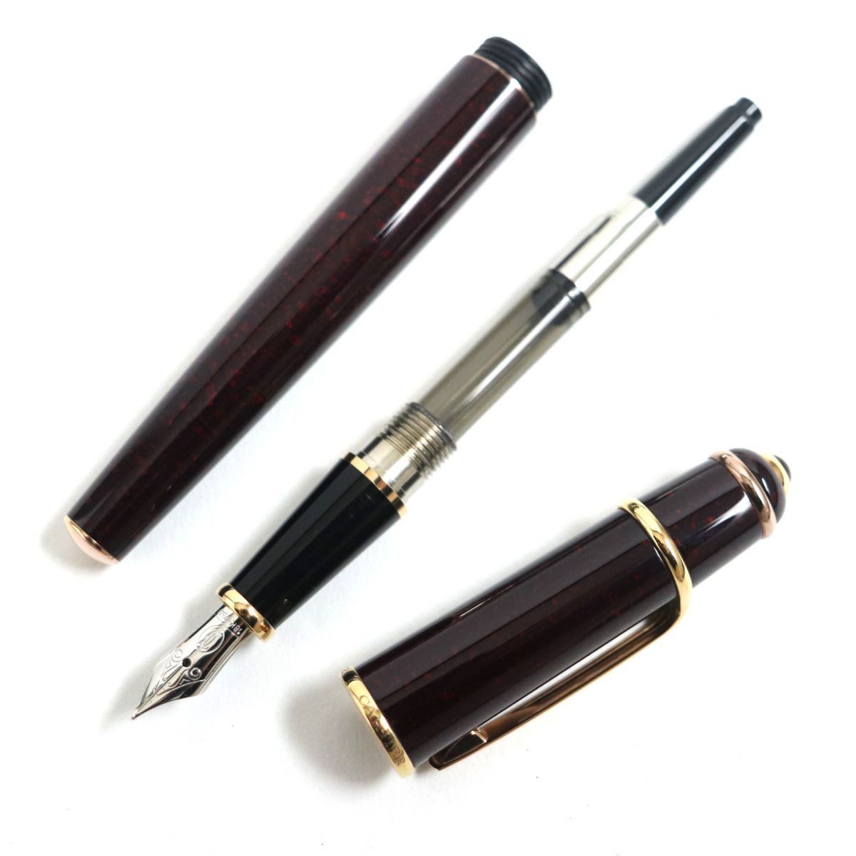 極美品▽Cartier カルティエ ディアボロ ドゥ カルティエ ペン先18K