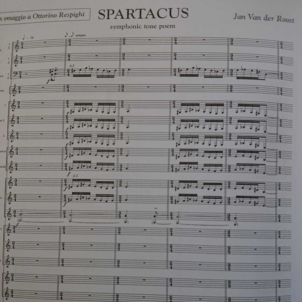 吹奏楽譜セット 交響詩 スパルタクス ヤン ヴァンデルロースト 吹奏楽曲 売買されたオークション情報 Yahooの商品情報をアーカイブ公開 オークファン Aucfan Com