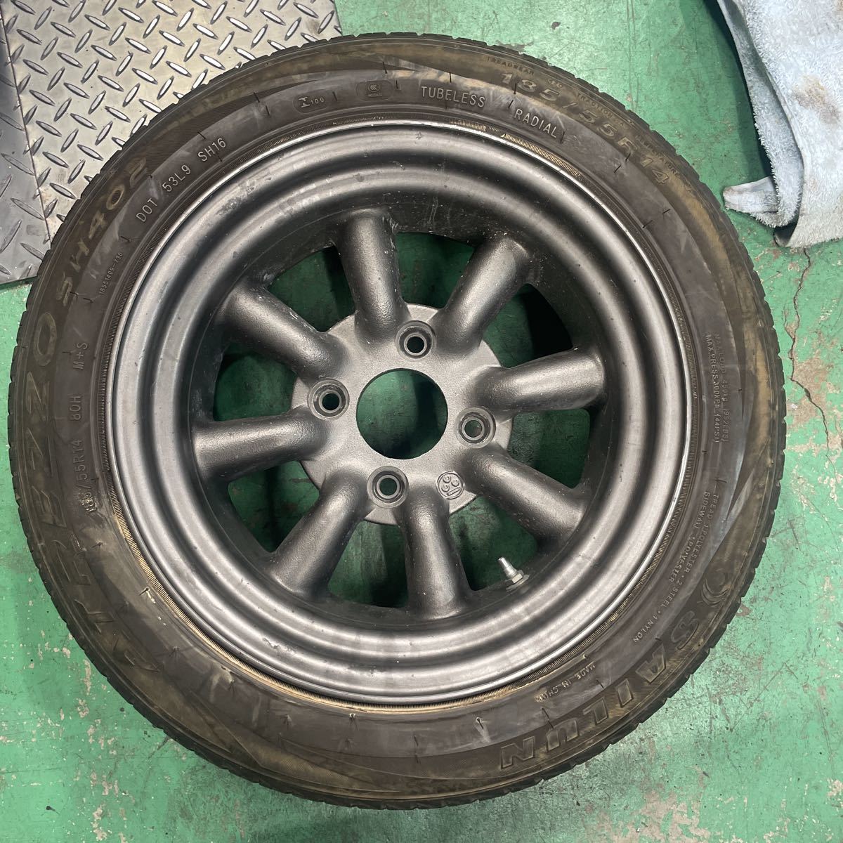 RSワタナベ 114.3旧車 2本 ワタナベ 14x6.5J 114.3 オフセット約9mm