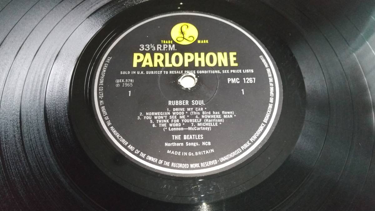 BEATLES RUBBER SOUL UK mono 1st！ ラウドカット盤！ Soul Beatles