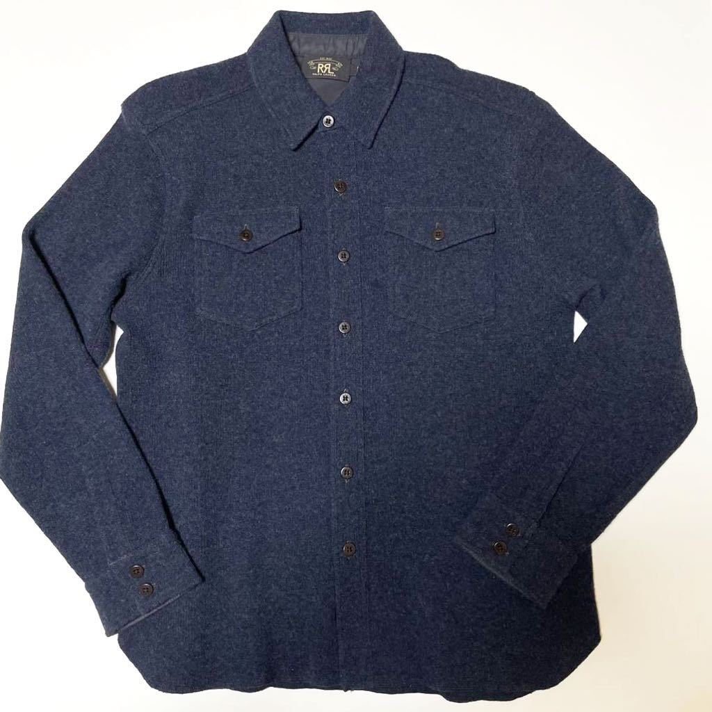 最高級】RRL “Knit Wool Cashmere CPO Shirt” カシミヤ ニット ウール 