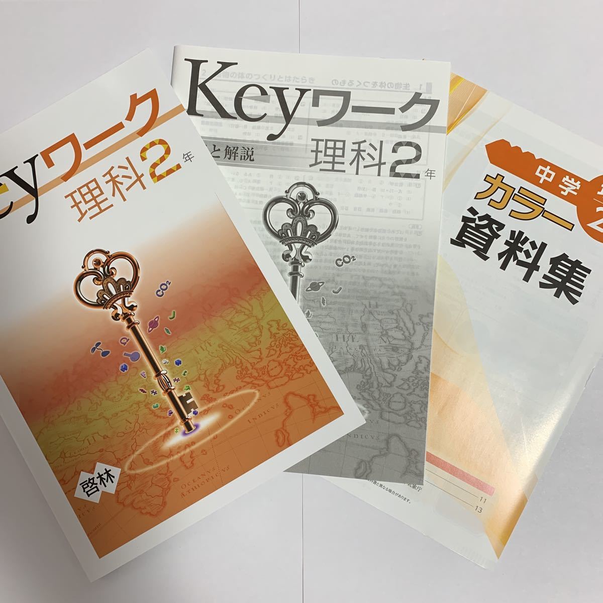 【最新版】 新品 Keyワーク 理科 中２（啓林）他【解答&Keyテスト付】 Keyワーク【新発売/人気商品】理科中2年 進学塾用 定期テスト対策 高校