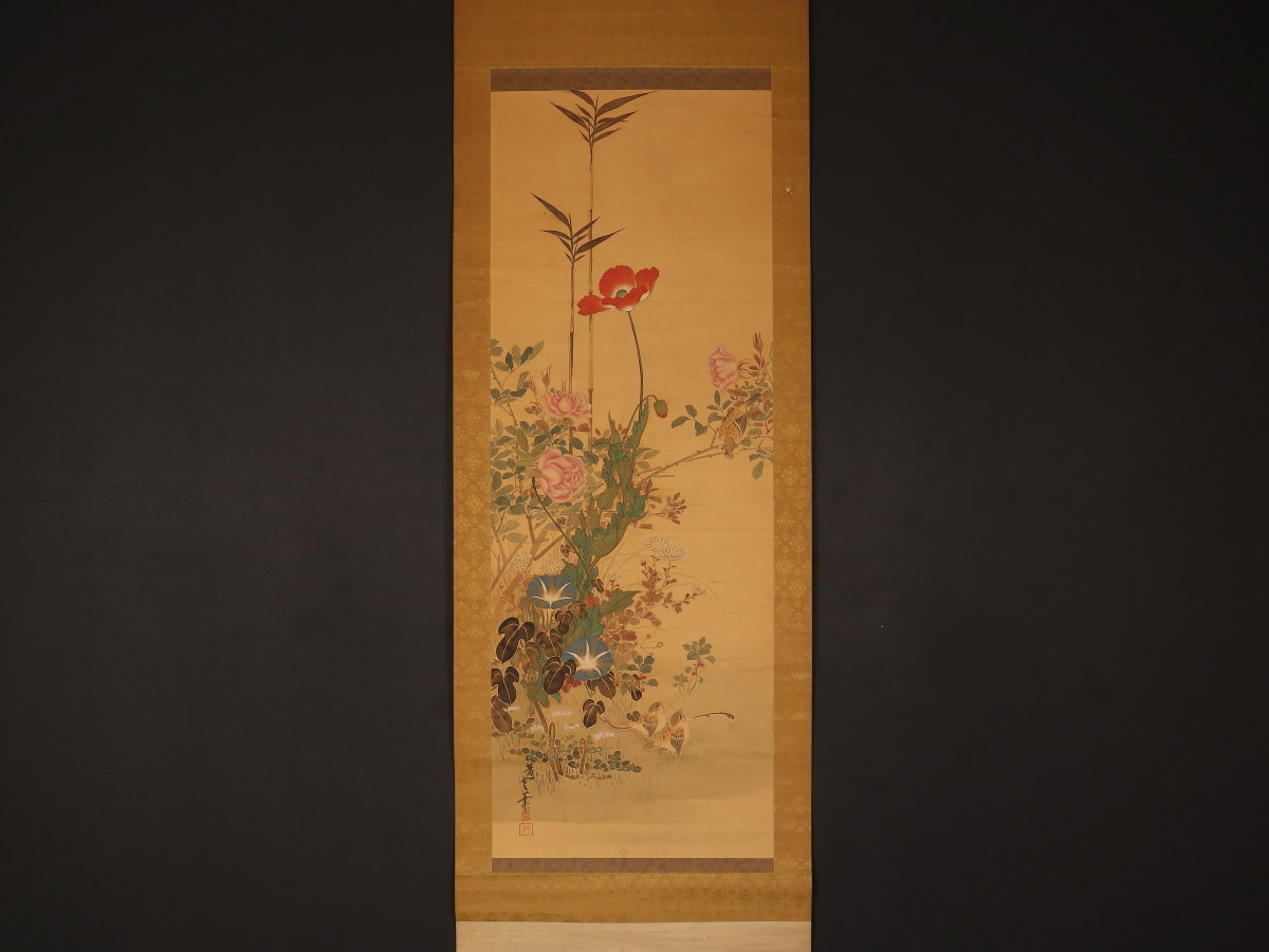酒井抱一 額装 「十二か月花鳥図」 | - 綴プロジェクト｜キヤノン