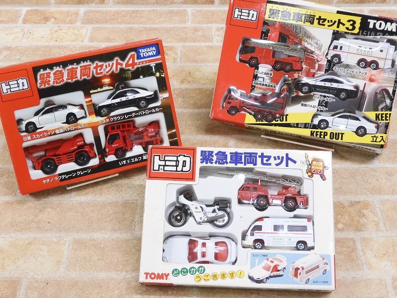送料無料，大得価 1円 トミカ 緊急車両セット/緊急車両セット3/緊急車両セット4 ミニカーセット 3075y(商用車、公用車)｜売買されたオークション情報、yahooの商品情報をアーカイブ公開 - オークファン 商用車、公用車