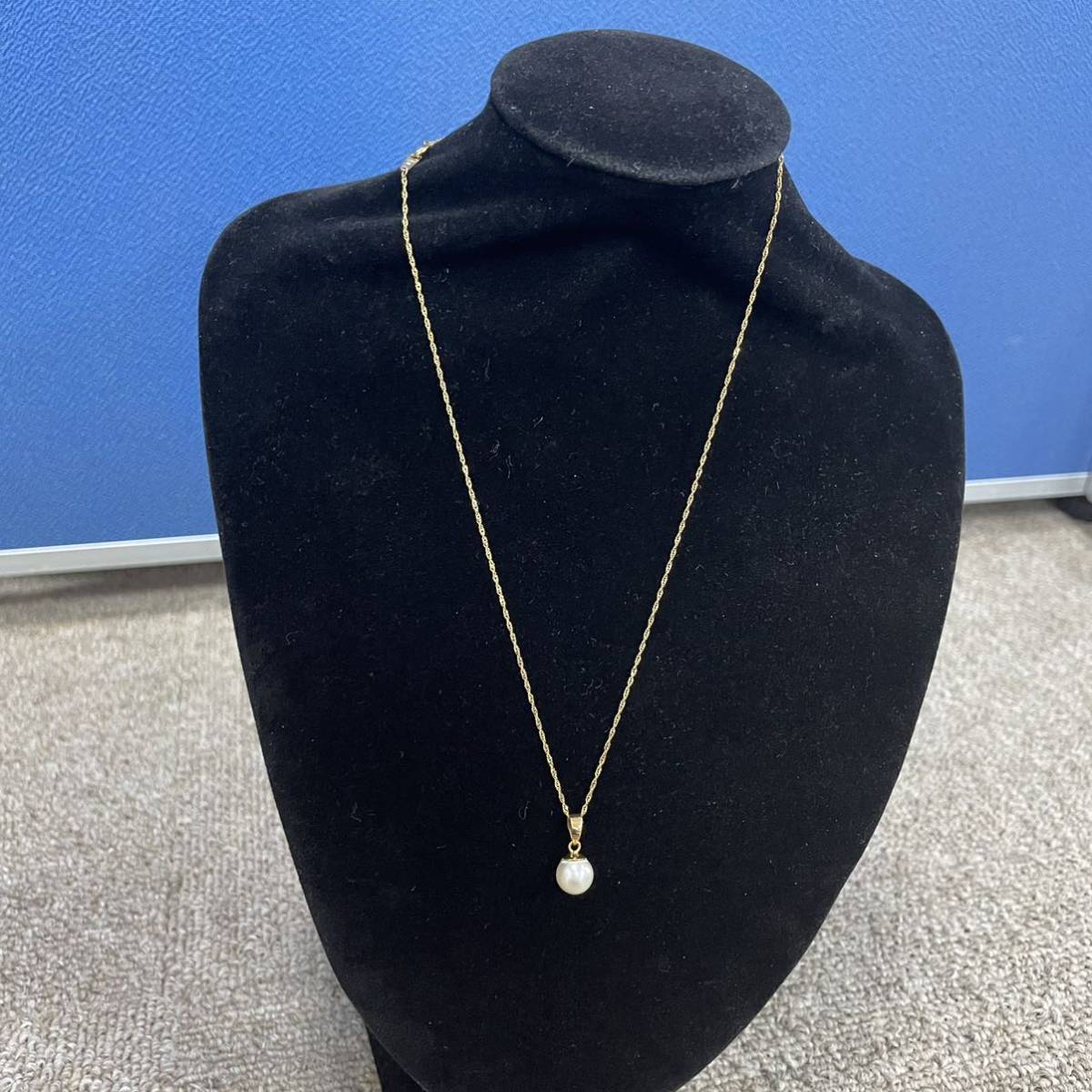 【高級】TASAKI K18 ベビーパール ネックレス ダイヤ ペンダントトップ タサキ TASAKI ペンダントトップ付 ベビーパール ネックレス