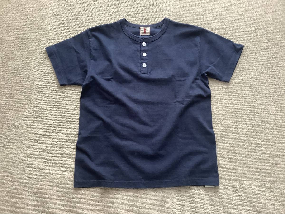 美品 SAMURAIJEANS サムライジーンズ ヘンリーネック 半袖 Tシャツ M 