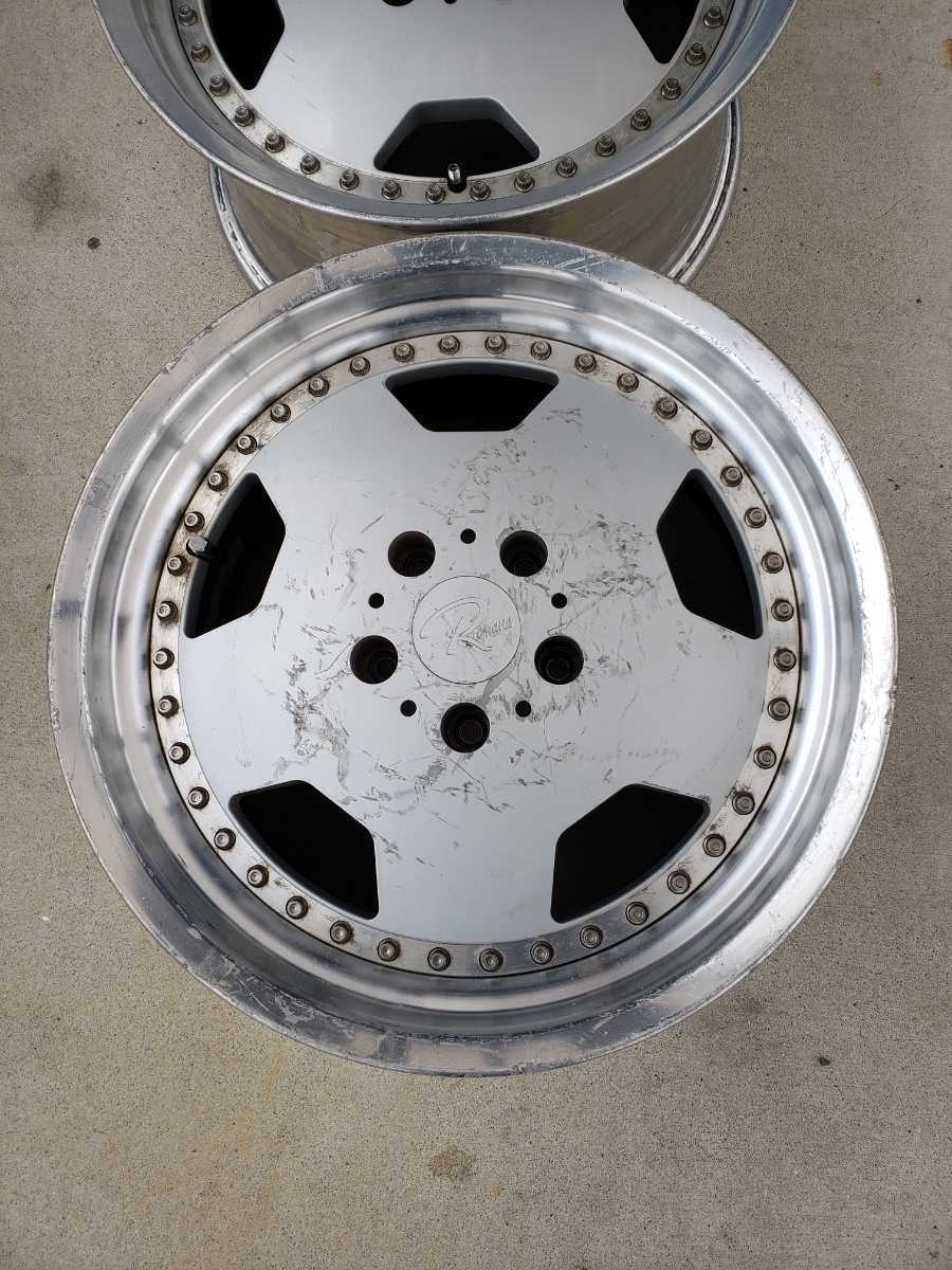 ☆中古美品☆ロマーナ ディッシュ 17インチ 17×9JJ+45 PCD114.3 5穴 