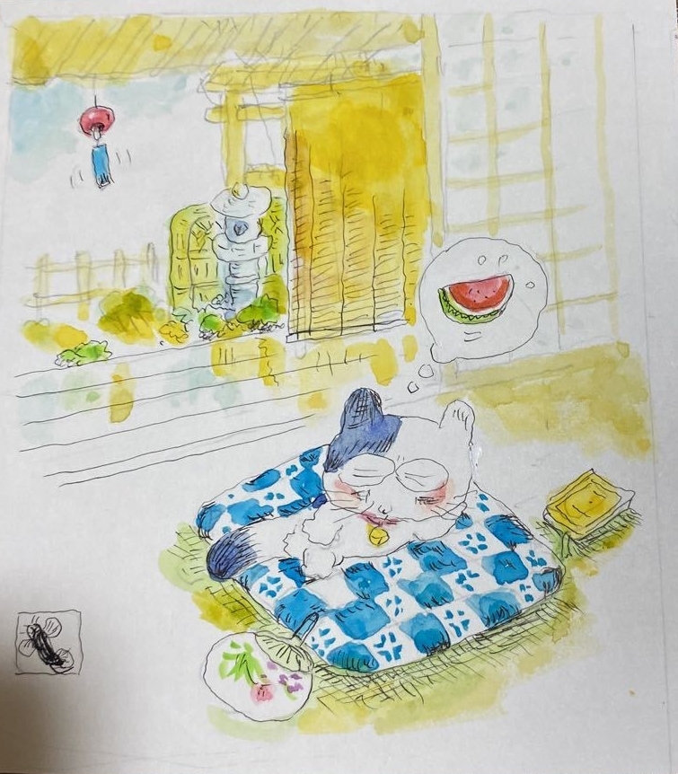 滝田ゆう！肉筆彩色原画！泥鰌サイン入 11×12.2cm 【公式通販】