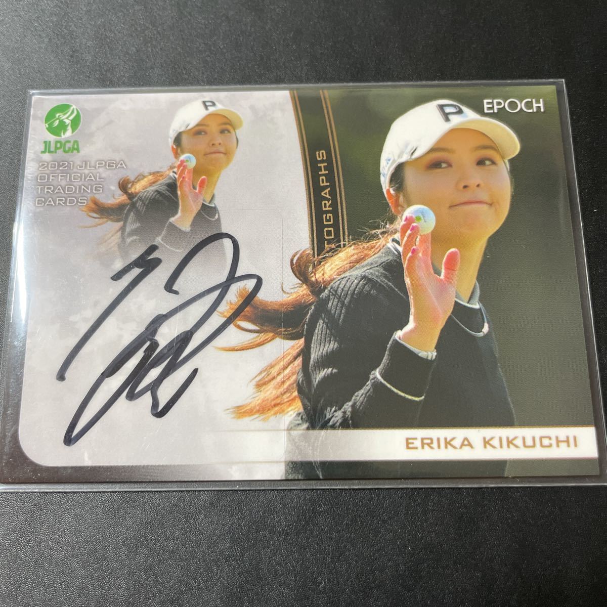 2021 JLPGA 日本女子プロゴルフカード 菊地絵理香 直筆サインカード