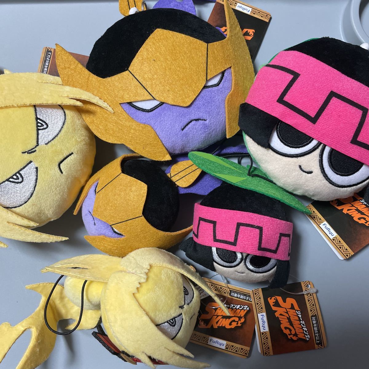 SHAMAN KING ヒトダマモード ぬいぐるみ リール付きパスケース 6点