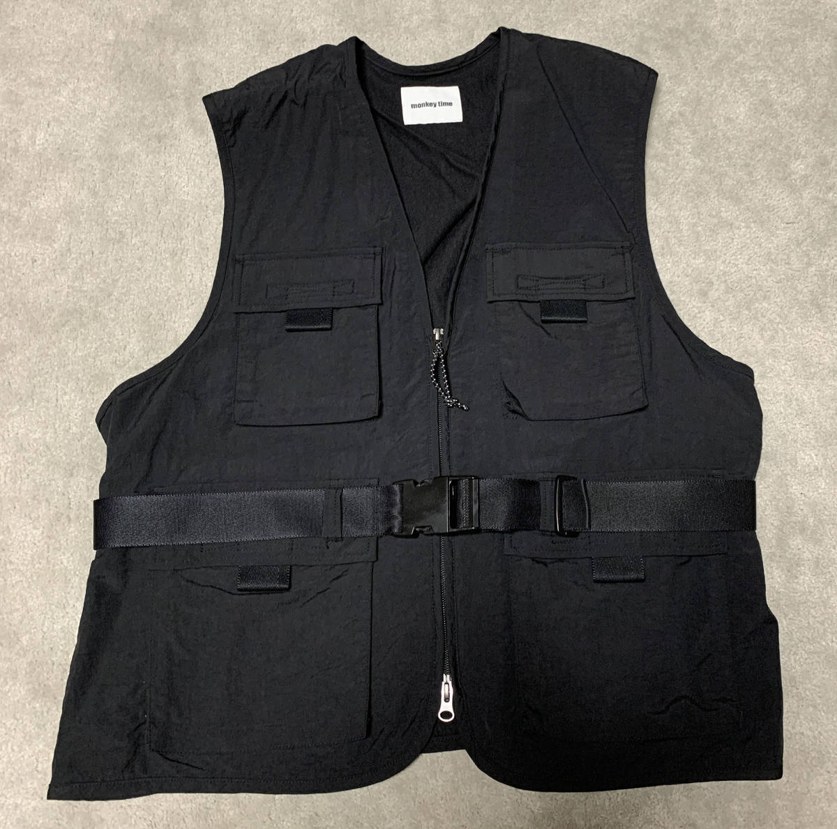 ☆monkey time☆WASHER NYLON MULTI POCKET VEST☆ベスト☆M☆モンキー 