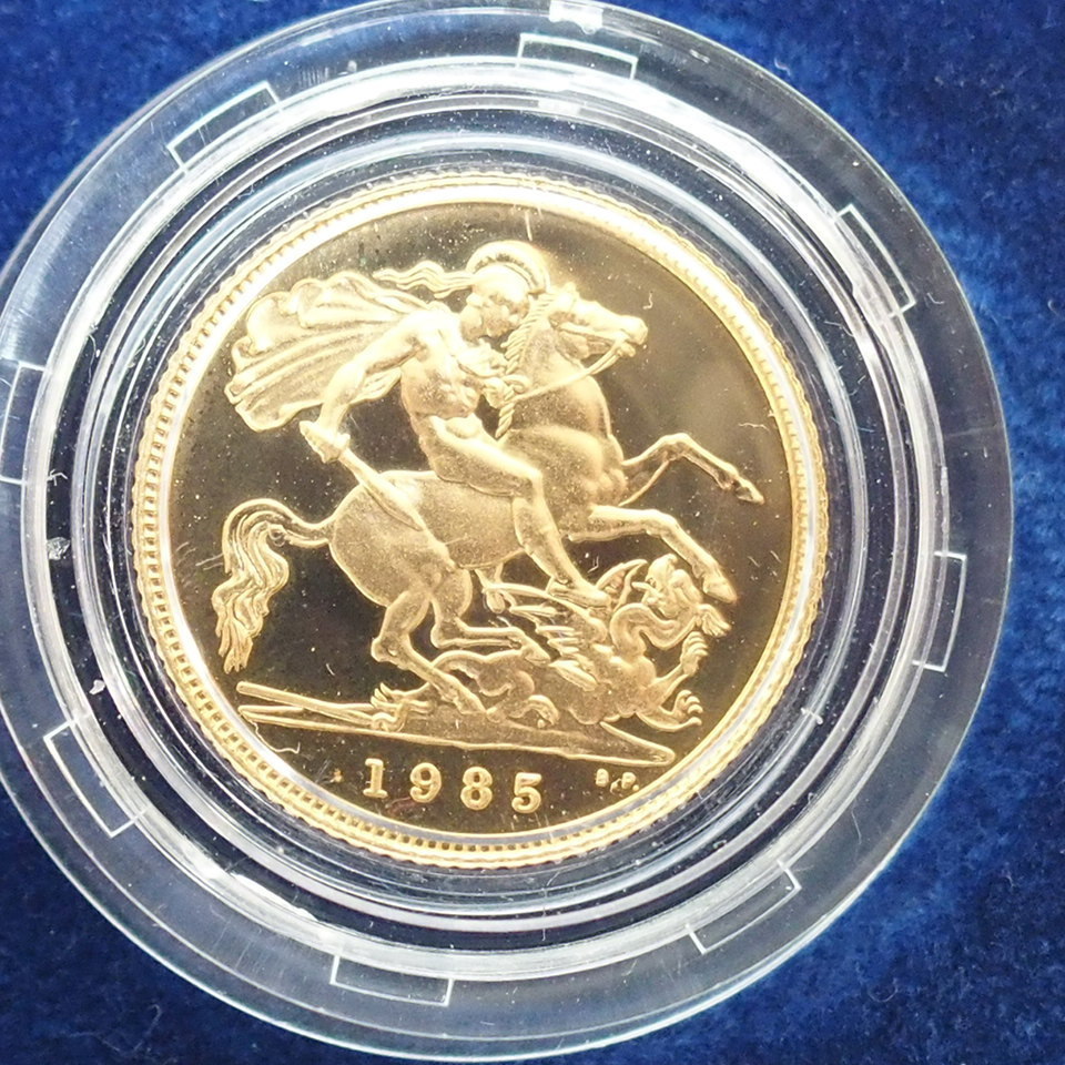 1985年 英国 | 金貨 エリザベス2世 ソブリン プルーフ 0 JCC ジャパン