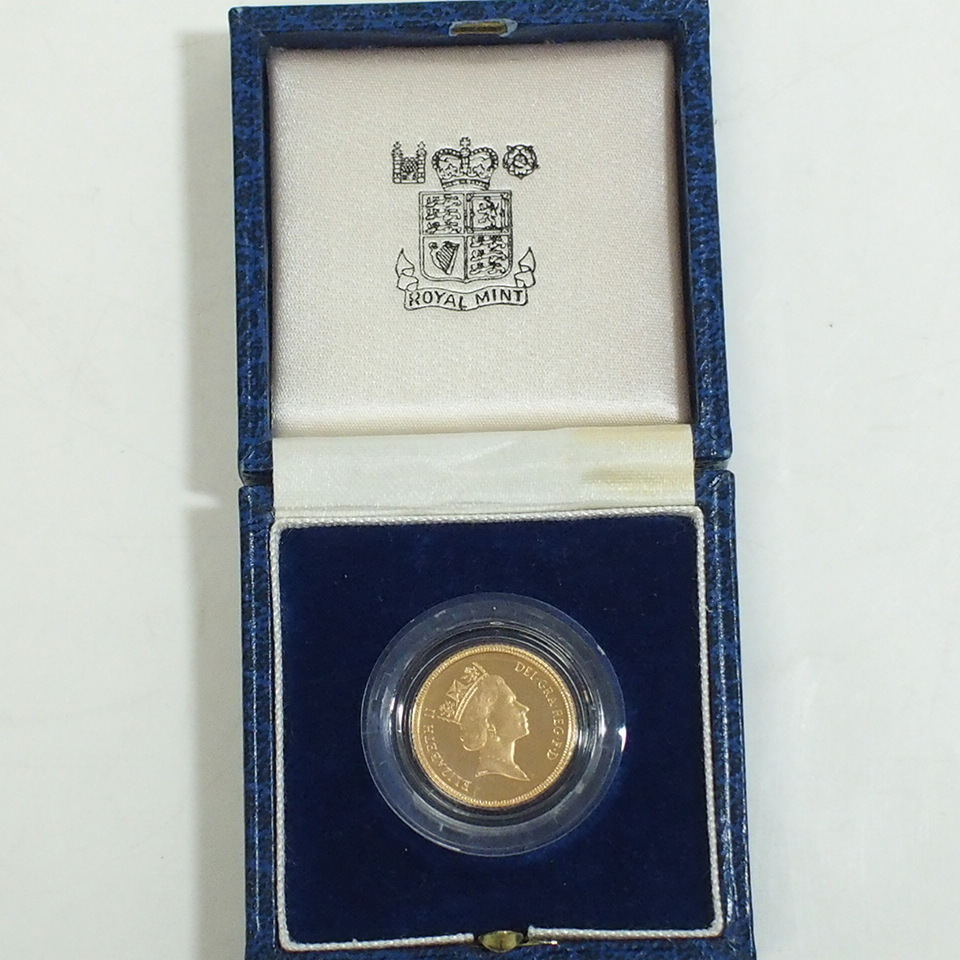1985年 英国 | 金貨 エリザベス2世 ソブリン プルーフ 0 JCC ジャパン