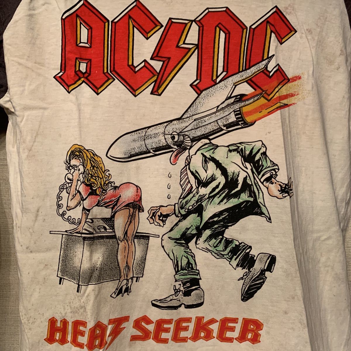 AC/DC 1988 WORLD TOUR ヴィンテージラグランTシャツ ACDC metallica