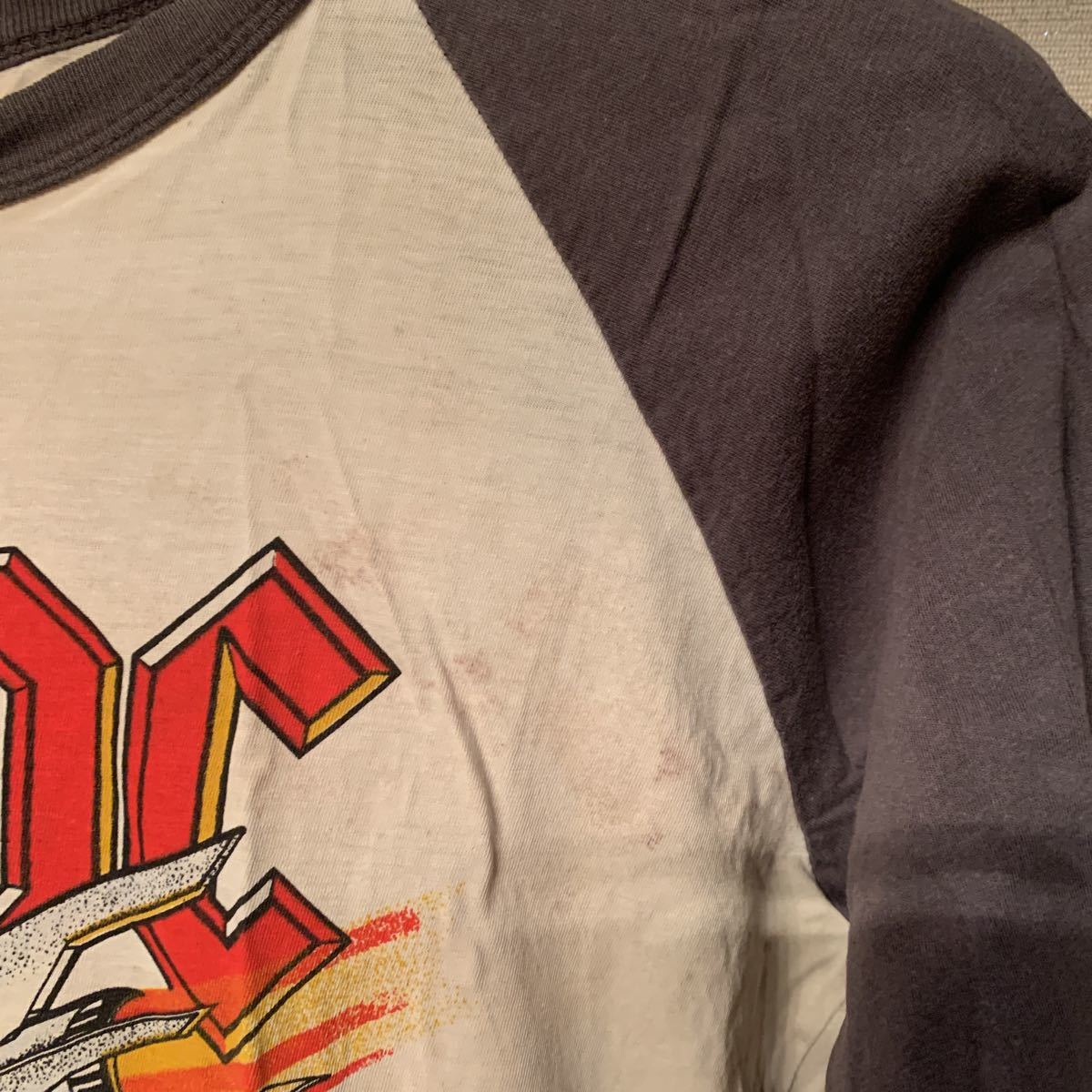 AC/DC 1988 WORLD TOUR ヴィンテージラグランTシャツ ACDC metallica
