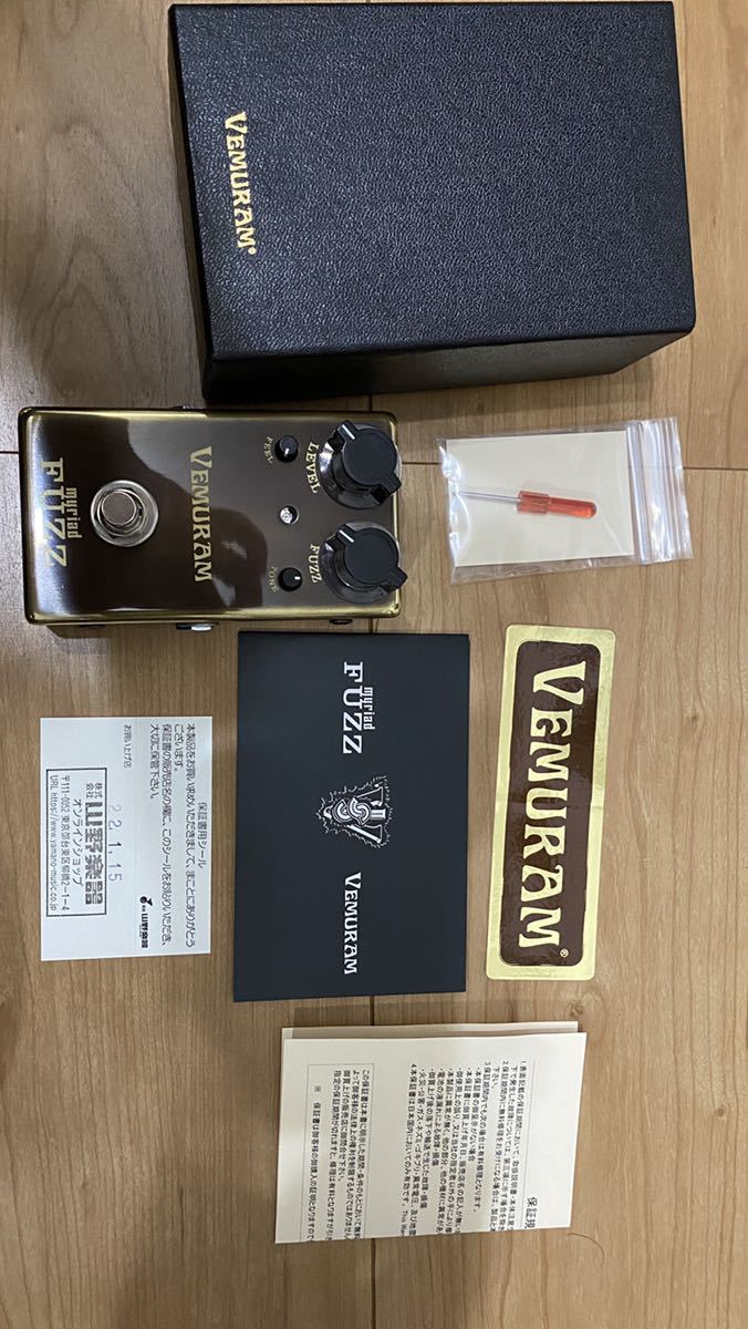 【値引き・新品・音出し確認のみ・23年1月まで保証あり】VEMURAM myriad FUZZ ファズ ディストーション_4