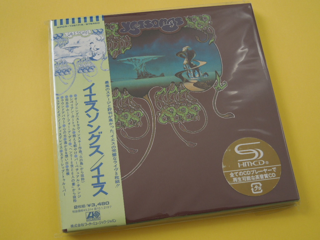 100%新品，定番人気 ◇◆【新品】《完全生産限定盤紙ジャケ2SHM-CD》国内盤『イエス/イエスソングス』ライヴアルバム　英国E式三面特殊開き仕様ジャケット再現