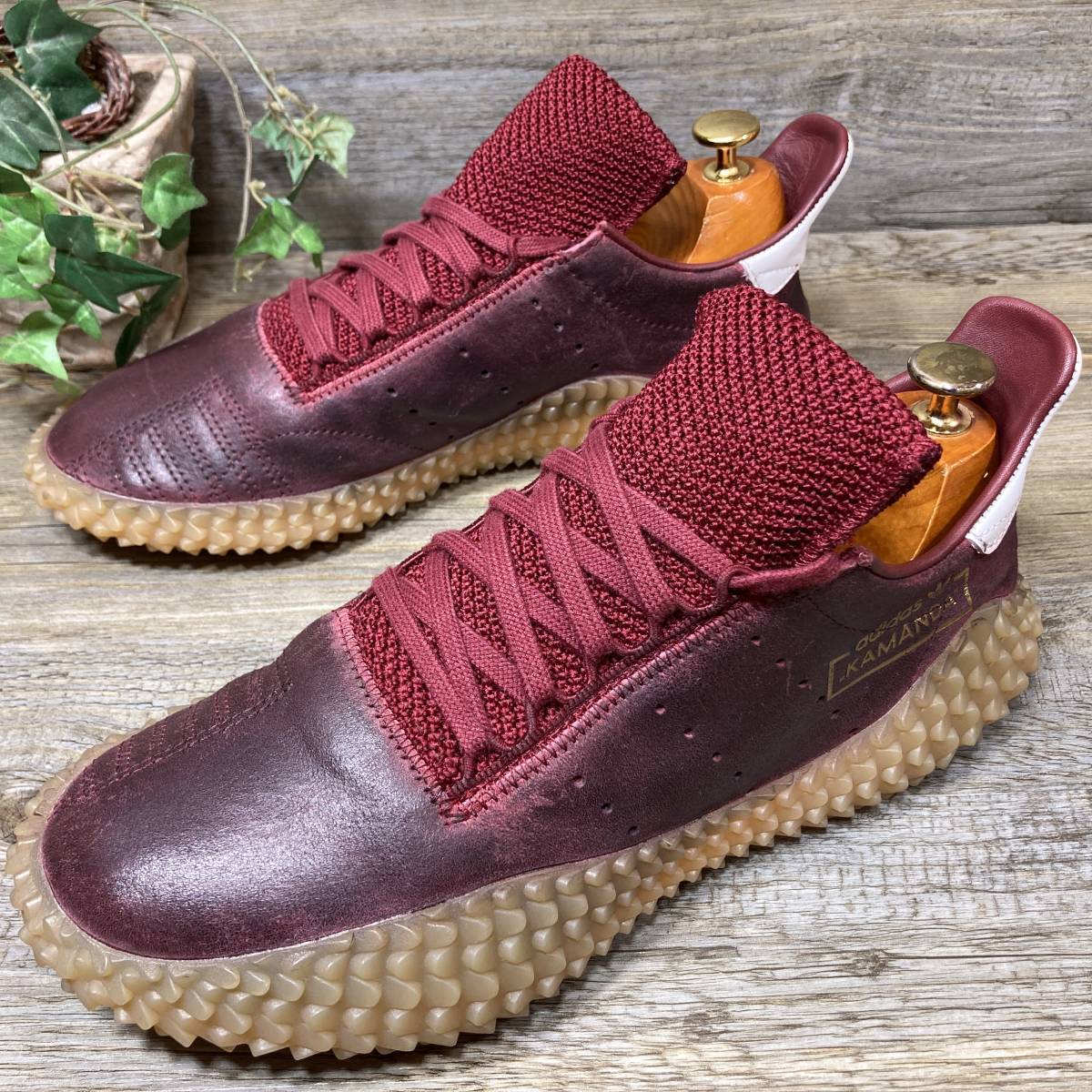 定価19,440円□adidas KAMANDA□ 26cm バーガンディ アディダス