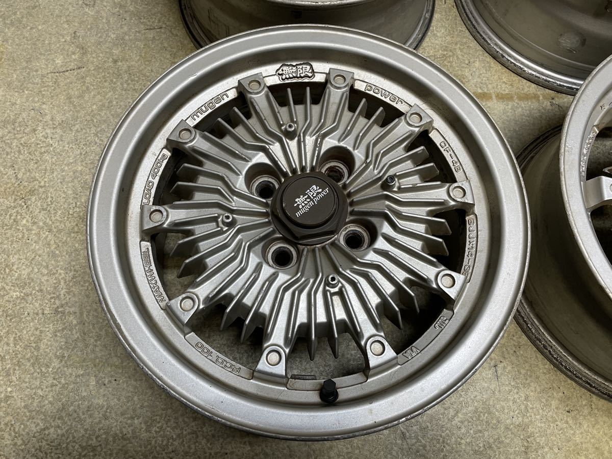 希少 無限 MUGEN CF-48 ホイール 4本 4H-100 14インチ 6J+38 ホンダ