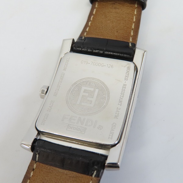 FENDI/フェンディ Orologi SWISS MADE REGISTERED MODEL レザー ベルト 