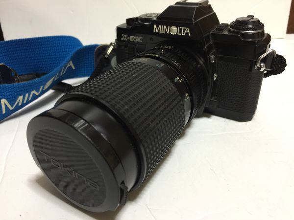 ジャンク 送料込】 MINOLTA X-500 一眼レフ フイルムカメラ＋レンズ