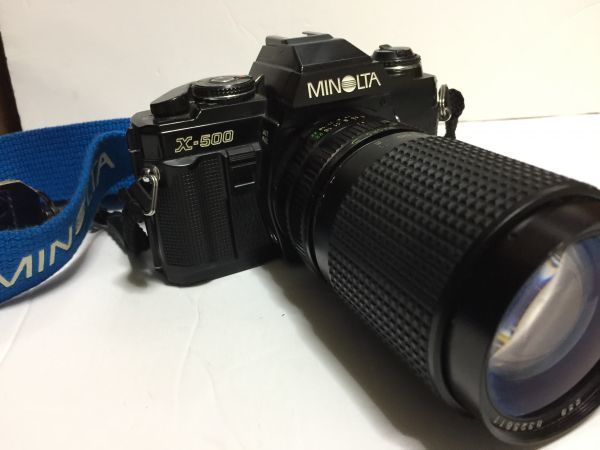 ジャンク 送料込】 MINOLTA X-500 一眼レフ フイルムカメラ＋レンズ