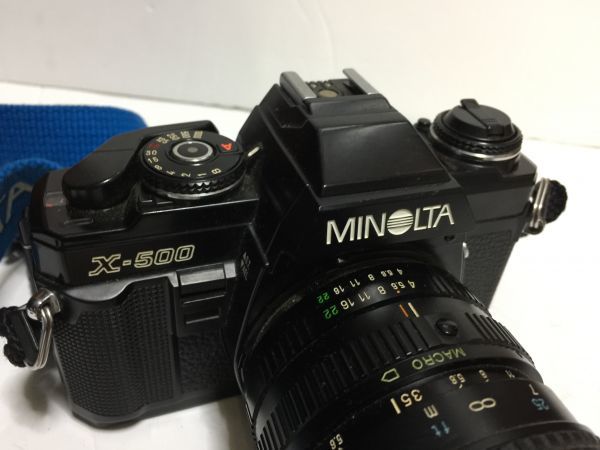 ジャンク 送料込】 MINOLTA X-500 一眼レフ フイルムカメラ＋レンズ