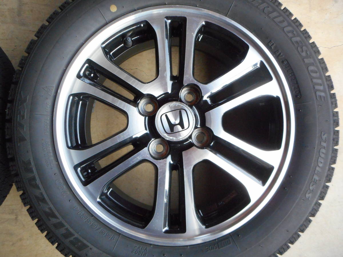 即決あり】中古 BS ブリザック VRX 155/65R14 2020年製 ホンダ純正 軽