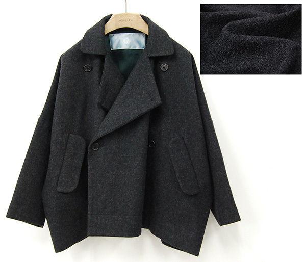  名作 定価￥41 800 ドゥルカマラ Dulcamara YOSOIKI よそいきダブルショールコート メルトンウール ショートPコート 0 男女兼用(Sサイズ)｜売買されたオークション情報、yahooの商品情報をアーカイ Sサイズ