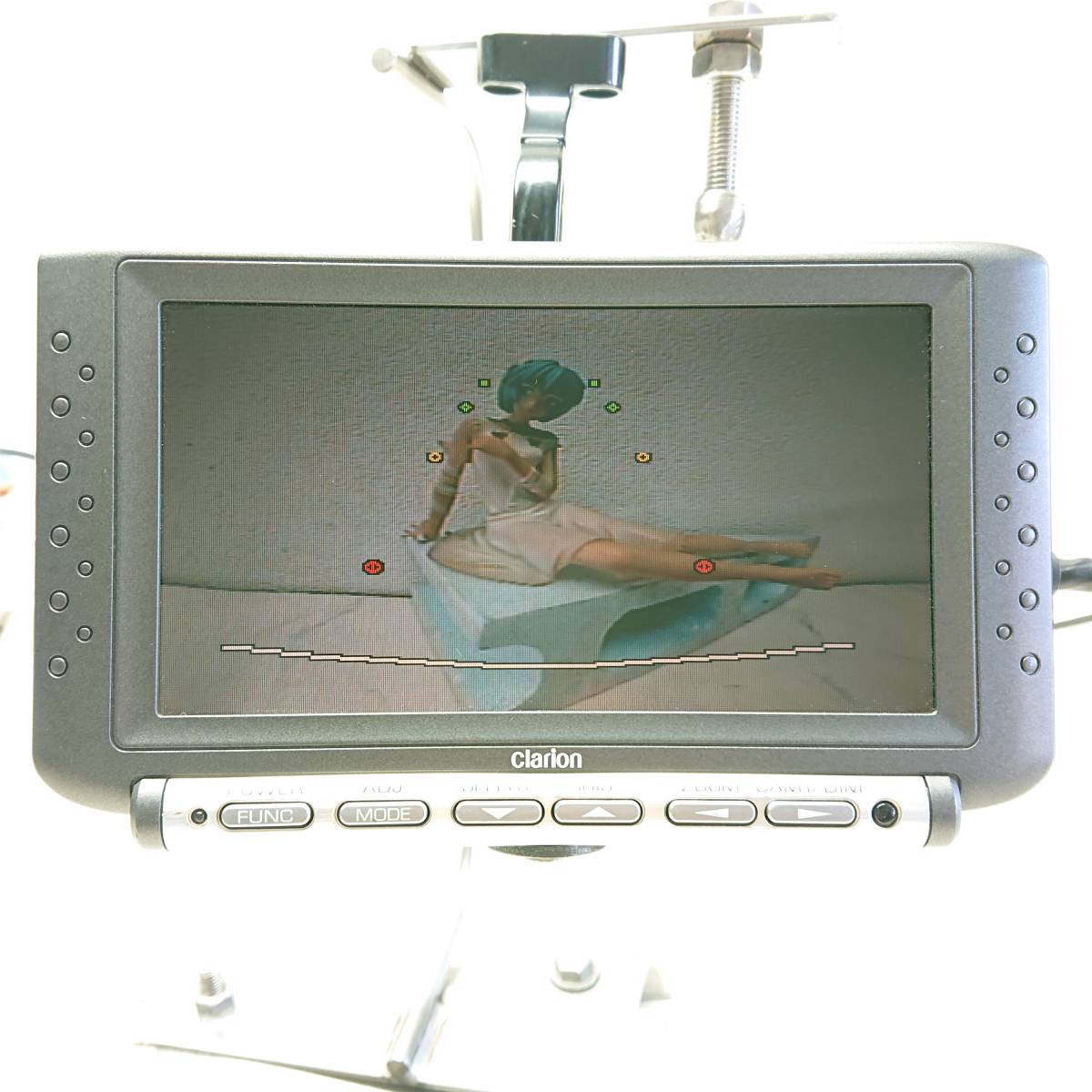クラリオンバックカメラ用モニター、パワーボックス　中古CJ981i バックモニター クラリオン clarion モニター CJ-981 バックカメラ用