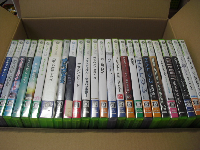 XBOX360 ソフト25本 本体×2 動作未確認のためジャンク