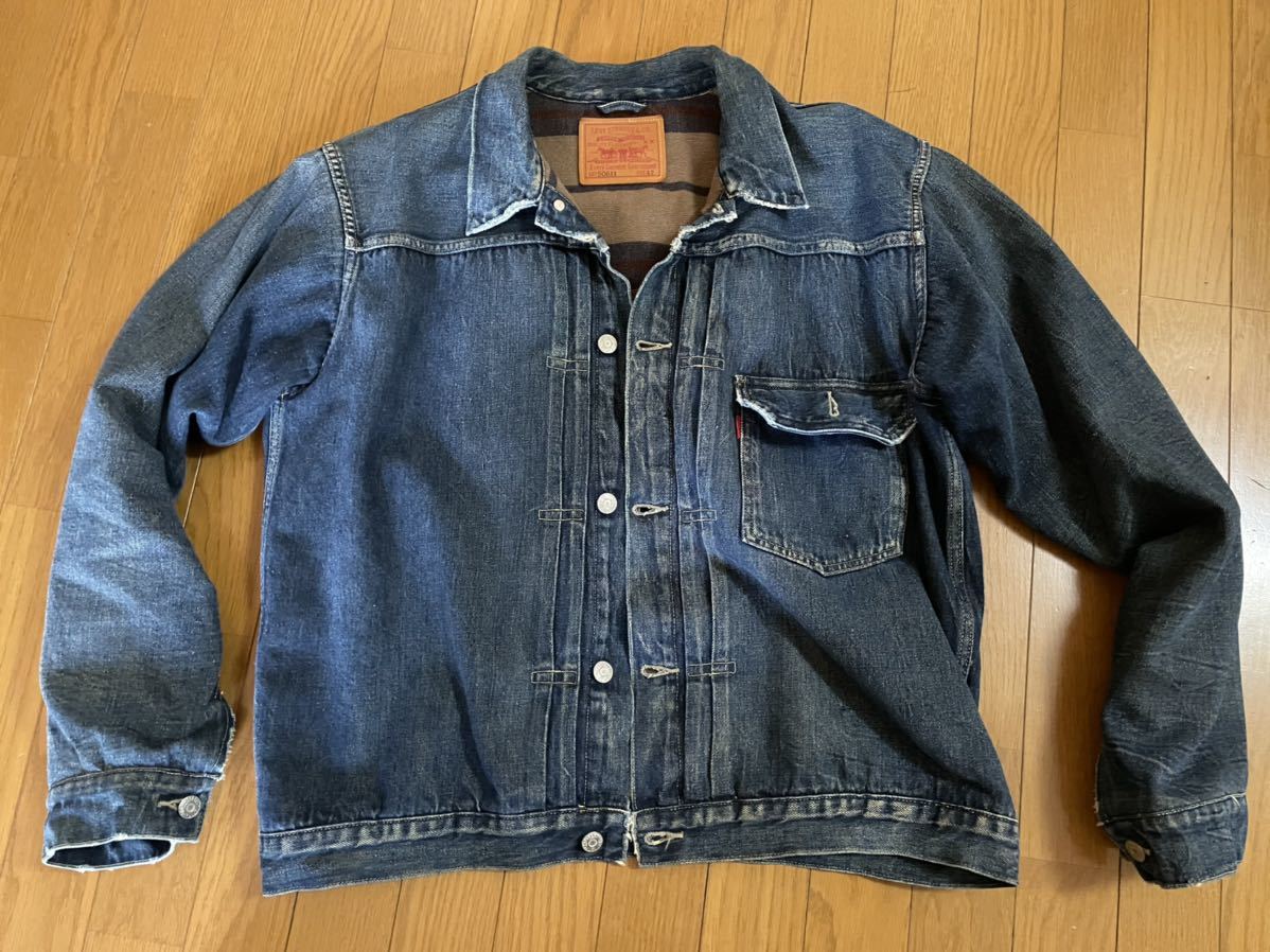 高品質，大人気 LVC LEVI'S VINTAGE CLOTHING 506XX 1936'S Type1 Blanket Lined Denim JK ブランケット ライニング リーバイス デニム ジャケット(ジージャン)｜売買されたオークション情報、yahooの商品情報をアーカイブ 男性用