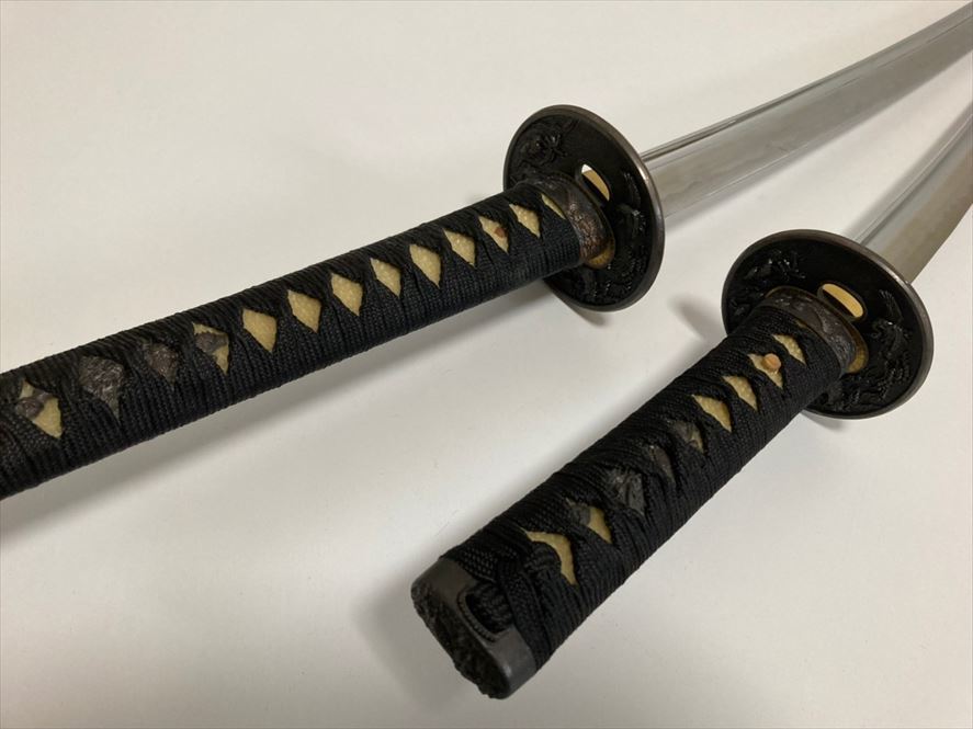模造刀 二本掛け 鹿角刀掛けセット 模造刀 日本刀と刀掛けセット 3点