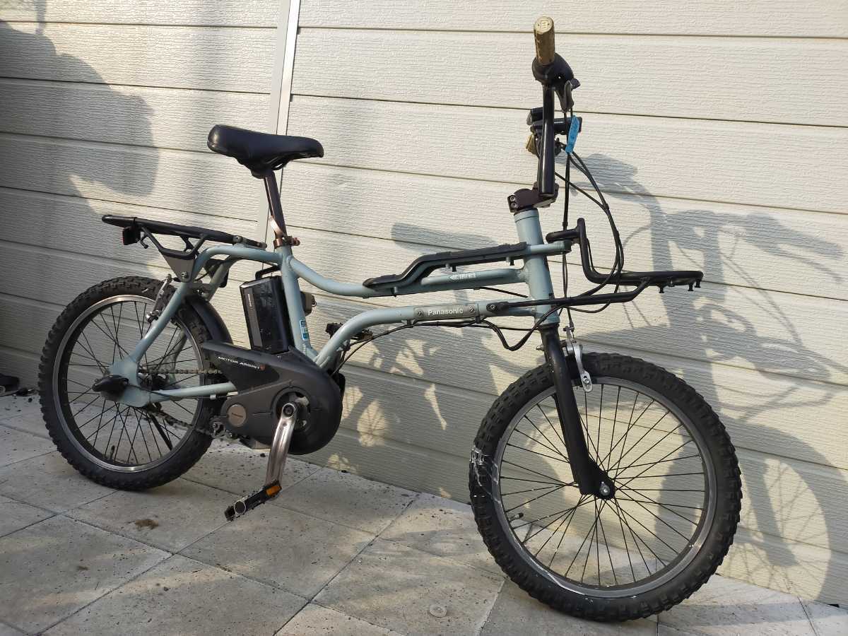 中古20インチブリヂストン電動アシスト自転車　8.7Ah 大阪 パナソニック INTER3 電動アシスト自転車 20インチ ENZ03 内装3段変速