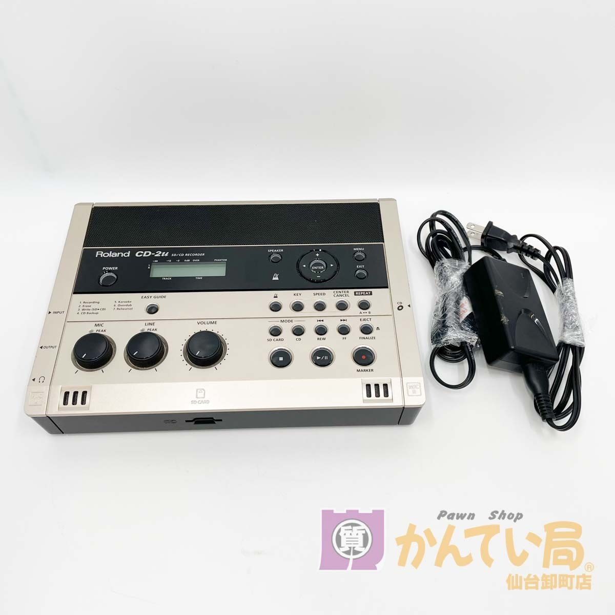 003]CD-2u SD/CD Recorder ローランド 【中古】 動作確認 CD再生OK SD