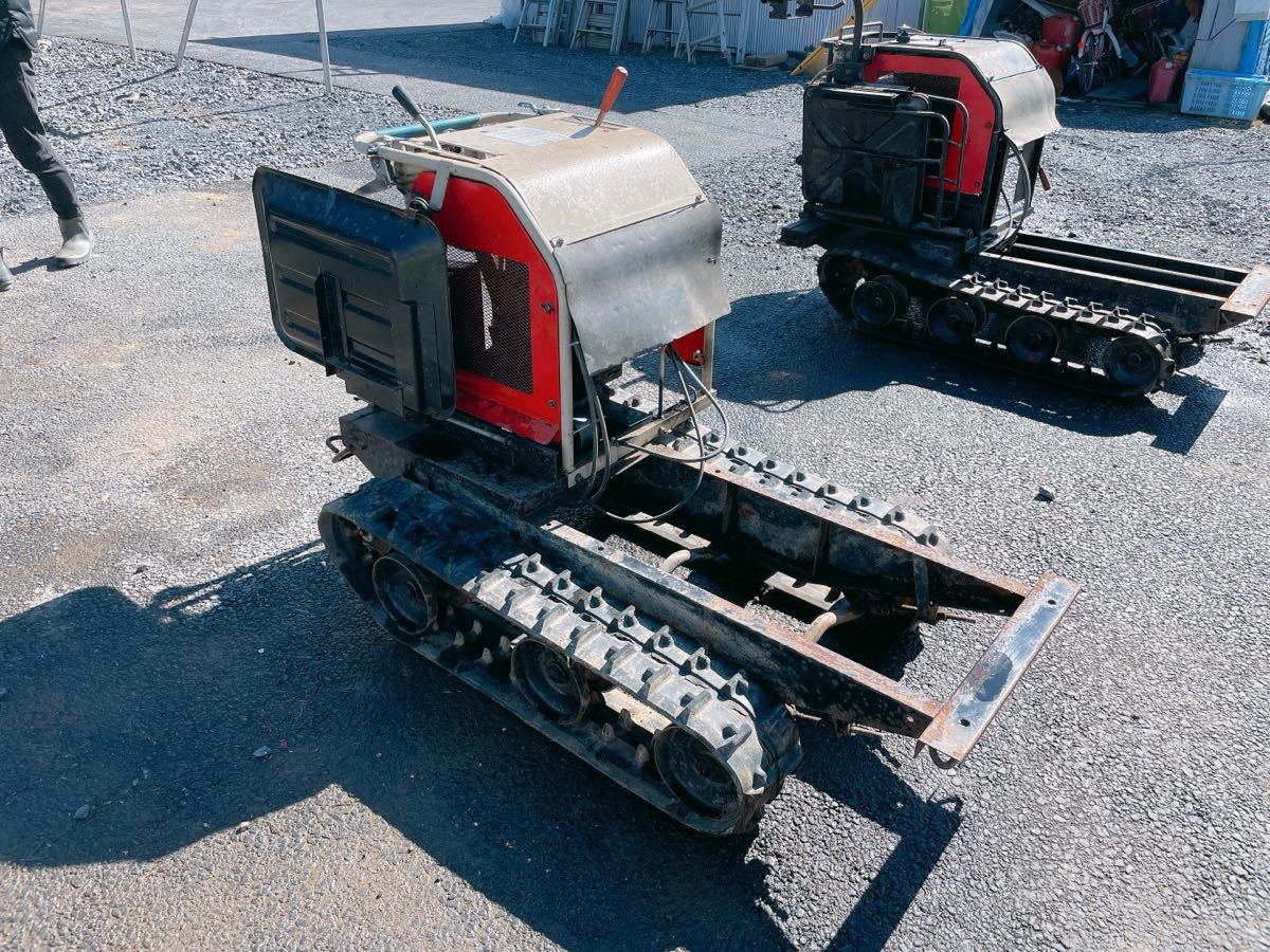 動作OK KONMA コンマ クローラー 運搬車 MT-S311を運搬車に改造 ， 三菱 ガソリンエンジン G710L 7馬力 茨城県常陸大宮市 0218み1 I12 西