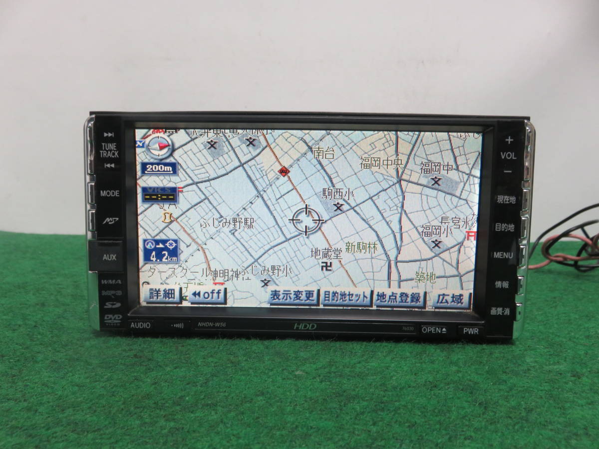 R685 動作品保証付/トヨタ純正 HDDカーナビ NHDN-W56 CD DVD 再生OK