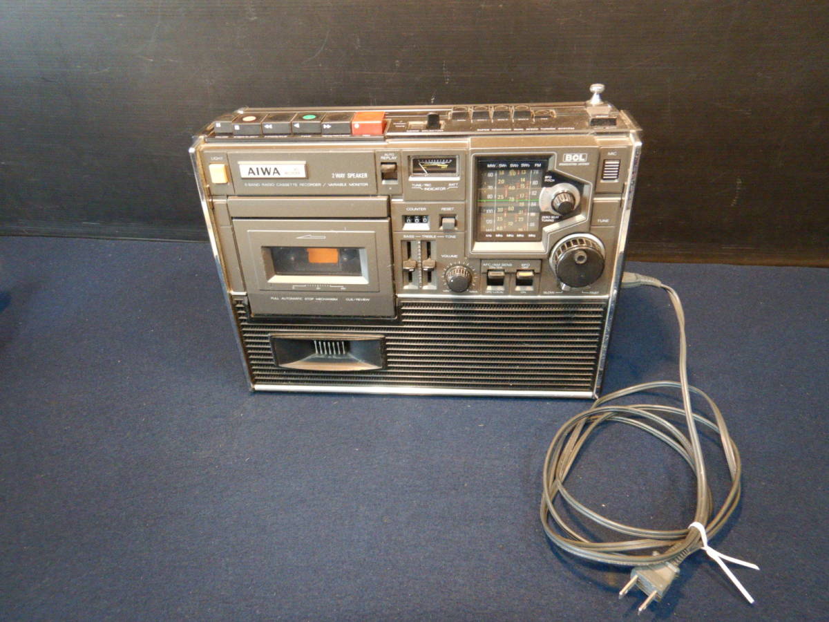 ★昭和レトロ　ラジカセ★Aiwa アイワ TPR-255 　レトロインテリア アイワ AIWA ラジカセ 短波ラジオ ラジオ TPR-255 ジャンク AIWA