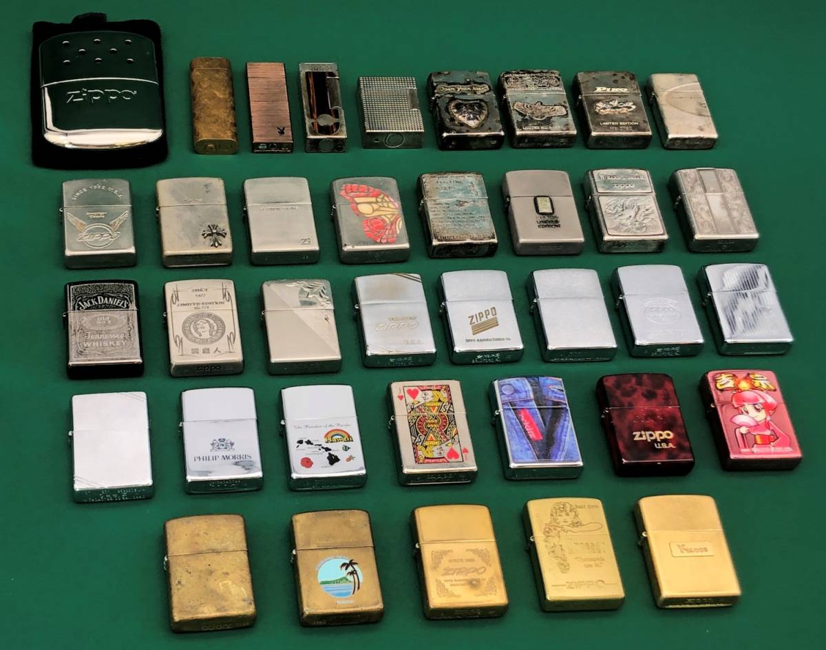 ライター 36点 + カイロ ZIPPO ジッポ デュポン カルティエ ダンヒル 